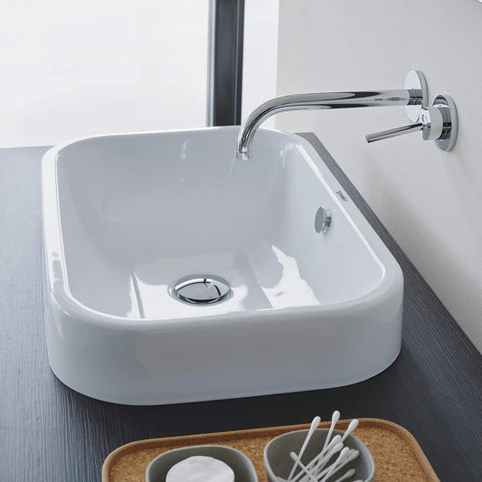 حوض فوق الرخامة هابي دي 2 كود مقاس 60 سم اللون ابيض من ديورافيت